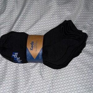 10 pack of Keds Classic Black Socks